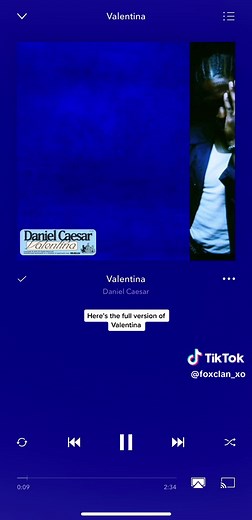 Daniel Caesar's 'Valentina': Full Version Available Here