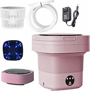 Portable Washing Machine, Ultrasonic Sterilization Foldable Mini Small Washer For Underwear Or Small Items Washing Baby Clothes，suitable For Apartment Dorm,travelling,best Gift Choice