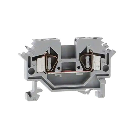 Wago DIN Rail Mount Terminal Block 800V 4mm2 AWG 28-12 Grey 281-601