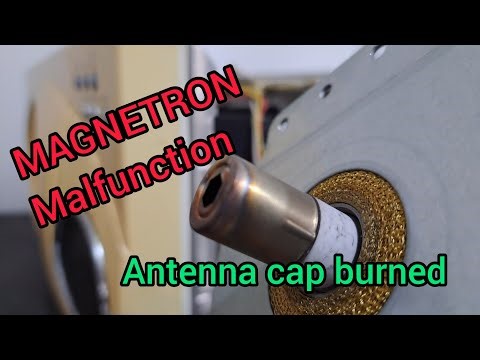 Magnetron failure - antenna cap burned