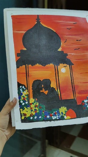 Canvas Couple Painting # Acrylic Painting # Love, Painting 😍✨