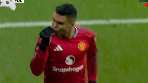 【进球切片】卡塞米罗头球首开纪录！（曼联3-2富勒姆）