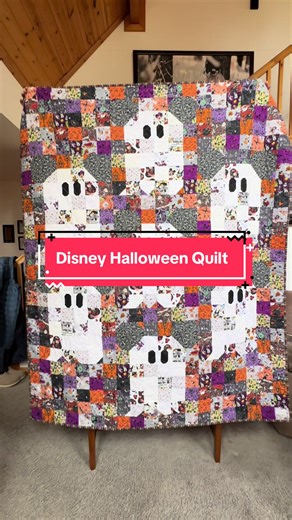 My Disney Halloween Quilt is finally back from the longarmer 😅 I have been patiently waiting for this to be done and I’m in love! I decided with a minky back and I might do all my quilts this way, it’s so soft and it’s so cozy to sit with! @Disney Parks #ghostpartyquilt #quiltersoftiktok #quilting