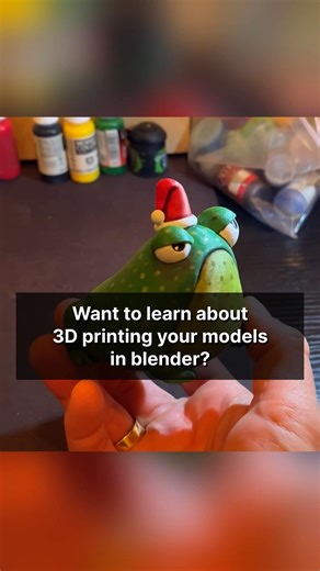 Want to make your 3D beauties come to life? 🐸 Learn how to use Blender for 3D printing in our revamped course - fun and free, from the Creators Who Share. #b3d #3dprinting #training #tutorial #3danimation #modeling https://studio.blender.org/training/3d-printing/ | Blender Studio