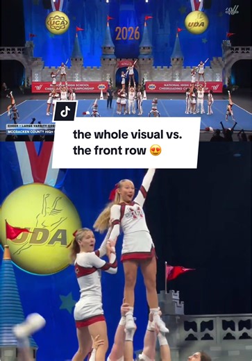 Which view is your favorite? ⬆️ #UCAnationals #Cheer #CoedCheer #McCracken #Pyramid