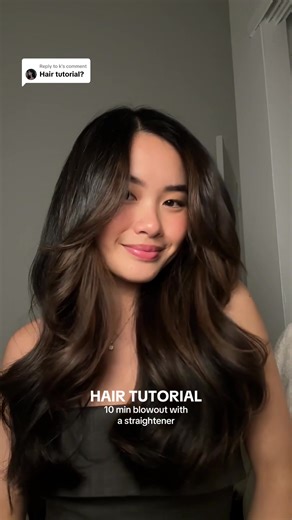 Easy Blowout Hair Tutorial with Straightener