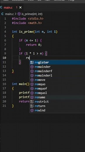 Langage C - Récursivité/Récursion en C #shorts