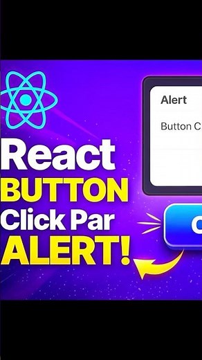 React JS Button Click Alert 😱 | 1 Minute Me Bana Lo! (Beginner Must Watch)
