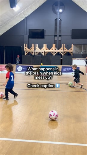When kids “mess up,” their brain lights up and pays attention. It notices the difference between 𝙬𝙝𝙖𝙩 𝙝𝙖𝙥𝙥𝙚𝙣𝙚𝙙 and 𝙬𝙝𝙖𝙩 𝙬𝙖𝙨 𝙨𝙪𝙥𝙥𝙤𝙨𝙚𝙙 𝙩𝙤 𝙝𝙖𝙥𝙥𝙚𝙣 - that “mismatch” is exactly when learning begins. It’s our job to allow them this process. | Springfield Upstart Athletics