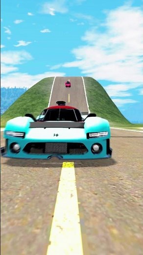 “The Most Explosive Ramp Crash in BeamNG.drive! 💥🚗 | Insane Slow-Mo Impact”