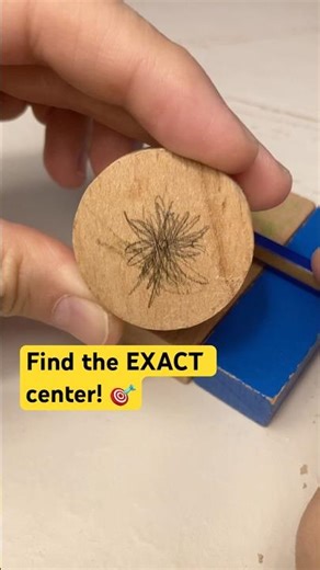 How to Find the EXACT Center of a Circle in Seconds! 🎯