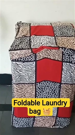 foldable laundry bag#diy #reuseidea #viral #viralshortsfeed