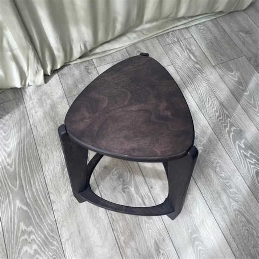 Black Birch Plywood Bar Stool, Three Leg Design, 24/26 Inch Height - Etsy