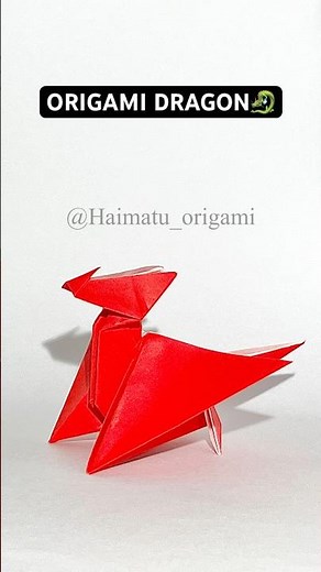 EASY ORIGAMI DRAGON TUTORIAL 折り紙 ドラゴン 折り方 作り方 簡単 かっこいい
