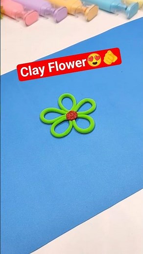 DIY Clay Flower 🌸 Easy Handmade Flower Craft | Miniature Clay Art\rTutorial
