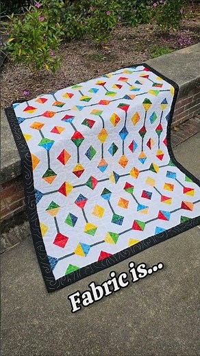 My newest Quilt Pattern! Prismatic Lattice. Uses 2 1/2 inch strips for the triangles.