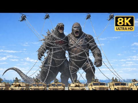 KING KONG & GODZILLA vs MILITARY | Epic Titan Battle That Destroys New York (Full Movie)