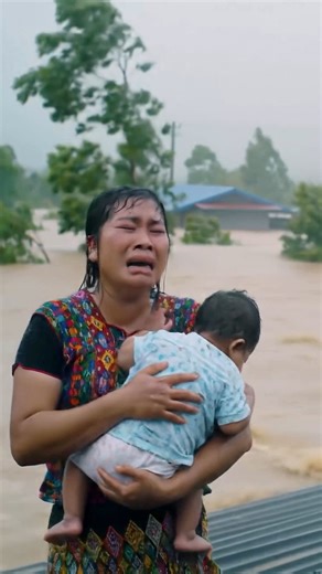 Muddy Flood Engulfs Rural Homes Women Struggle Amid Devastating Flood! | Disaster Strucks