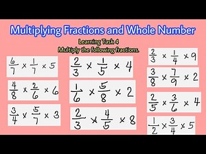 Grade 5 Multiplying Fractions and Whole Number - Videos For Kids