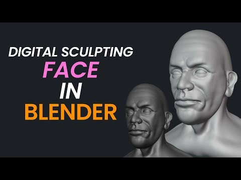 Sculpting face in Blender