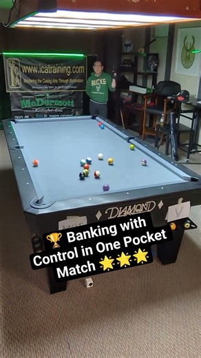 🎱 Banking with Control in One Pocket Match 🏆🏆🏆 #8ballpool #billiards #onepocket