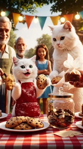 Baby Cat & Mama Build Bridge Over Flooded Stream| Inspiring 2-Year Community Project| Cat Daily Life