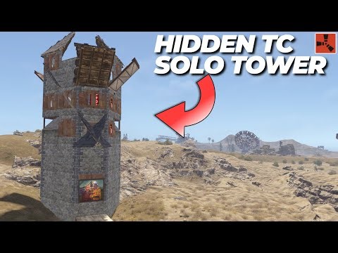 HIDDEN TC Solo Tower Bunker Base | RUST