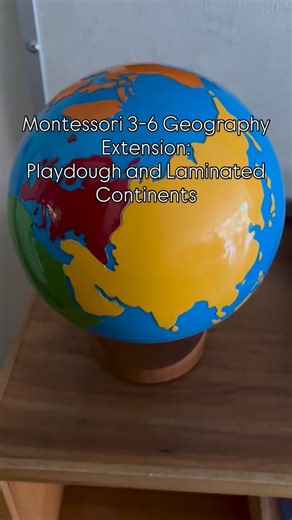 4.2K views · 603 reactions | Love this easy and inexpensive extension of learning. A child can recreate the circles of the World Map with playdough, then lay out the laminated continent pieces. | Our Montessori Life | Facebook