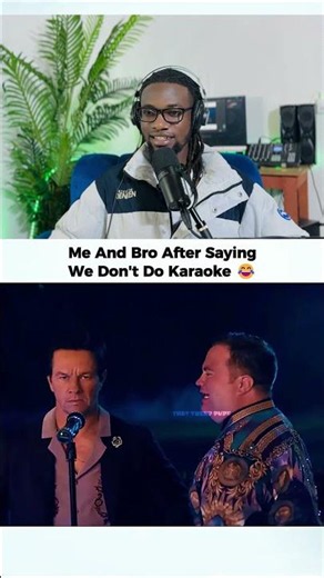 Said I Don't Do Karaoke But Then.. 😂 #shorts #viral #music #markwahlberg #trending #fyp