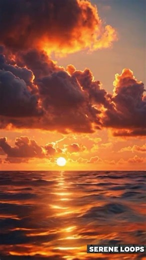 Golden Sky & Giant Clouds 🌄 | Cinematic AI 4K