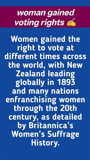 Women Gained Voting Rights in the USA 🇺🇸 | 19th Amendment .