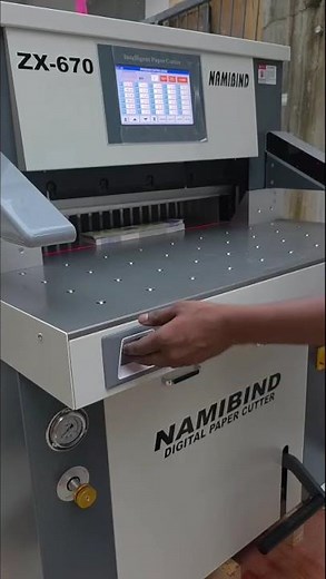 Automatic 26-Inch Hydraulic Paper Cutting Machine in Action | +919555086767 | Namibind ZX670