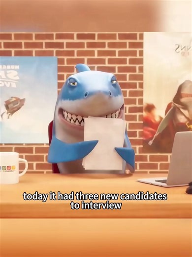 Shark's Hilarious Job Interview Animation
