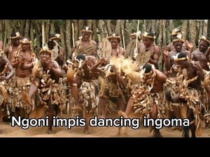 Ngoni warriors (impis) of Eastern Province dancing their cultural dance (Ngoma)