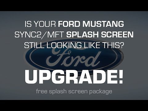 SYNC2 Ford Mustang / Raptor SVT Splash Screen Package