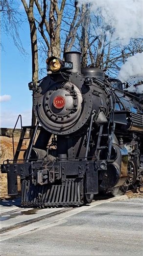 Great Western 90 Steam Train at Carpenters Crossing Lancaster Pennsylvania