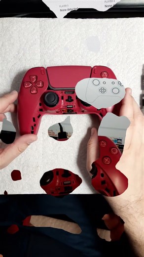 PS5 Controller (Red) Broken! Missing L1 Button Pt. 5! #gaming #controller