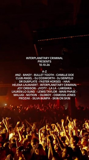 Interplanetary Criminal Presents Warehouse Project Takeover Lineup