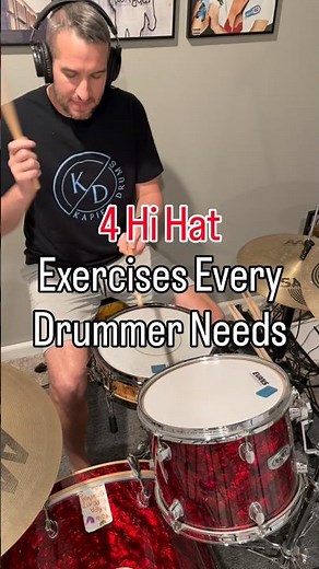 Learn 4 Essential Hi-Hat Foot Exercises | Beginner Drill #drumtutorial #drumexercises