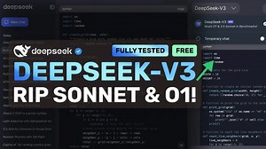DeepSeek-V3（全面测试）：告别3.5 Sonnet与O1！此开源模型超越Claude 3.5 Sonnet！_哔哩哔哩_bilibili
