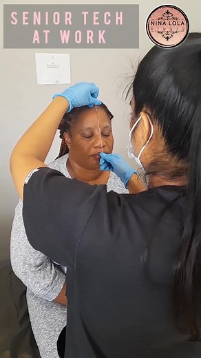 The microblading process with our senior technician. You're involved every step of the way, so you walk out with exactly what you want❤️ #microbladingdurban #durbanbrows | Nina Lola