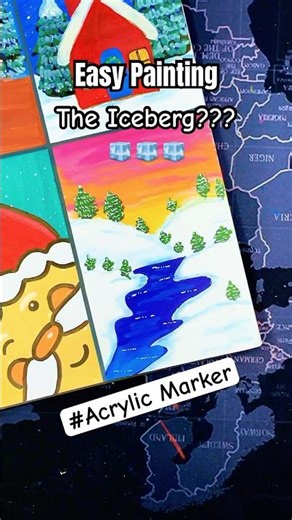 The Iceberg | Easy Painting #paintingforbeginners