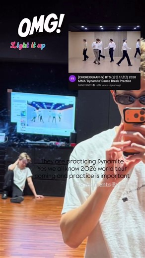 MiniMoni practicing Dynamite 🕺🏻 #bts #minimoni #rm #jimin #btsdynamite