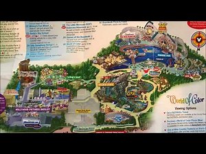 Disney California Adventure Maps Over the Years #2 See Video #3 Its been updated