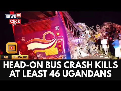 Tragic Bus Collision in Uganda: 46 Dead in Head-On Crash | Uganda Road Horror | Highway Accident-4K
