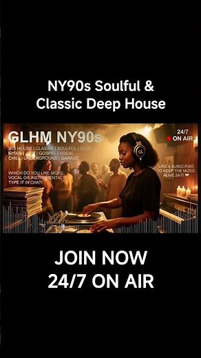 ☝🏻JOIN☝🏻 NY90s Soulful Classic Deep House Radio 🎧 • 90s Vibe #deepHouse #soulfulHouse #classicHouse