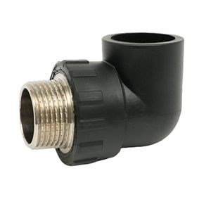 [Hot Item] ODM Hot Melt Elbow Outer Wire Bend 90 Degrees HDPE Threaded Pipe Fitting