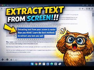 HOW TO EXTRACT TEXT FROM SCREEN || WINDOWS 11 || TEXT EXTRACTOR