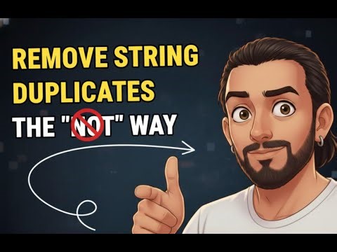 Zoho Python Interview Question: Remove Duplicates in String | MAANG Level | Tamil