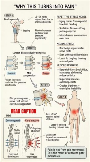 Slipped Disc Doesn’t Happen Overnight 😳 Here’s the REAL Cause of Disc Bulge & Lower Back Pain